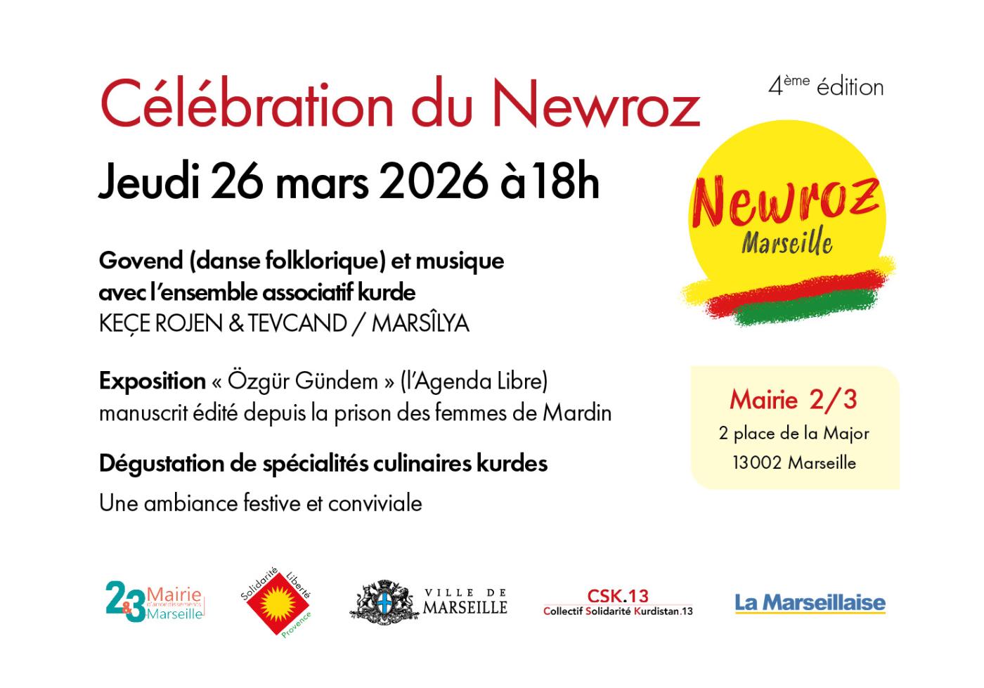 NEWROZ - Célébration du Nouvel An Kurde