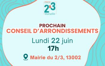 Conseil d'arrondissements du 22 juin 2026