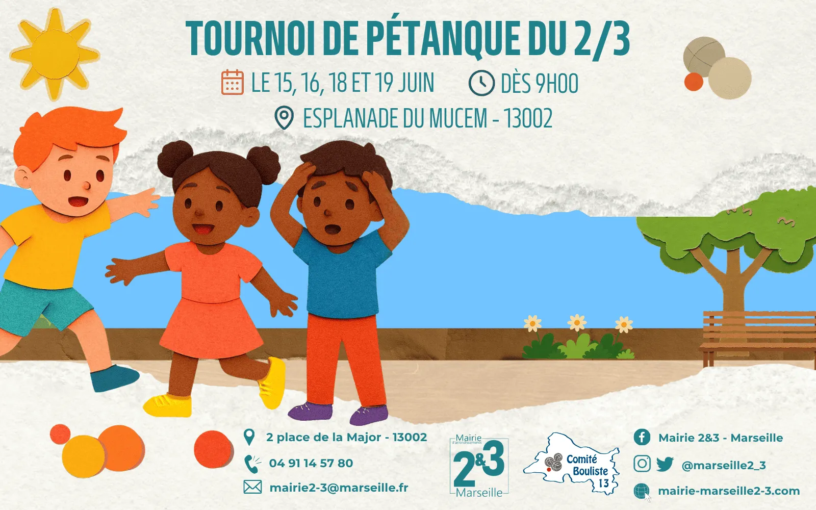 tournoi de pétanque du 2/3