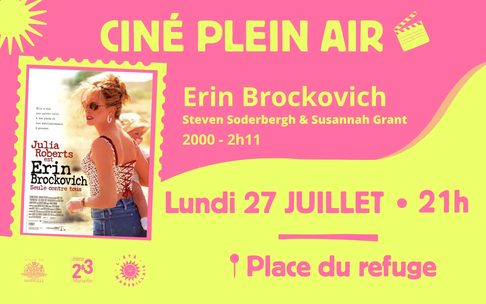 Ciné Plein-Air et sardinade : erin brockovich, seule contre tous