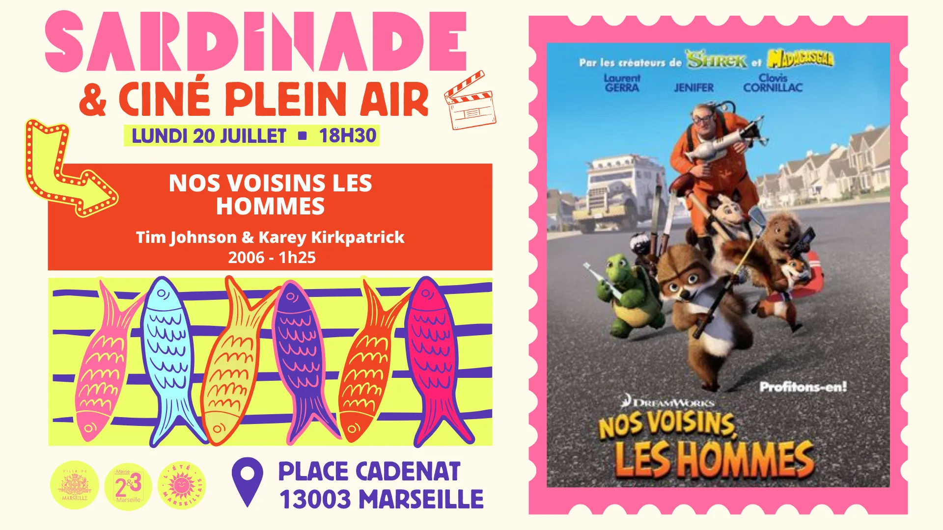 Ciné Plein-Air et sardinade : nos voisins les hommes